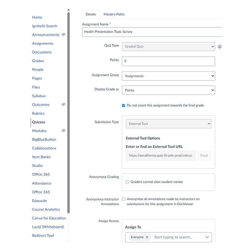 Fig. 4 - PBL Mastery Paths #1
